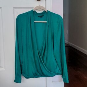 Banana Republic faux wrap blouse - L